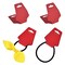 Coopay 200 Pieces Necklace Display Cards Blank Necklace Card Holder Kraft Paper Jewelry Display Hanging Cards for Necklaces, Bracelets, Jewelry Hang Tags, 4.7 x 2 Inches (Red)